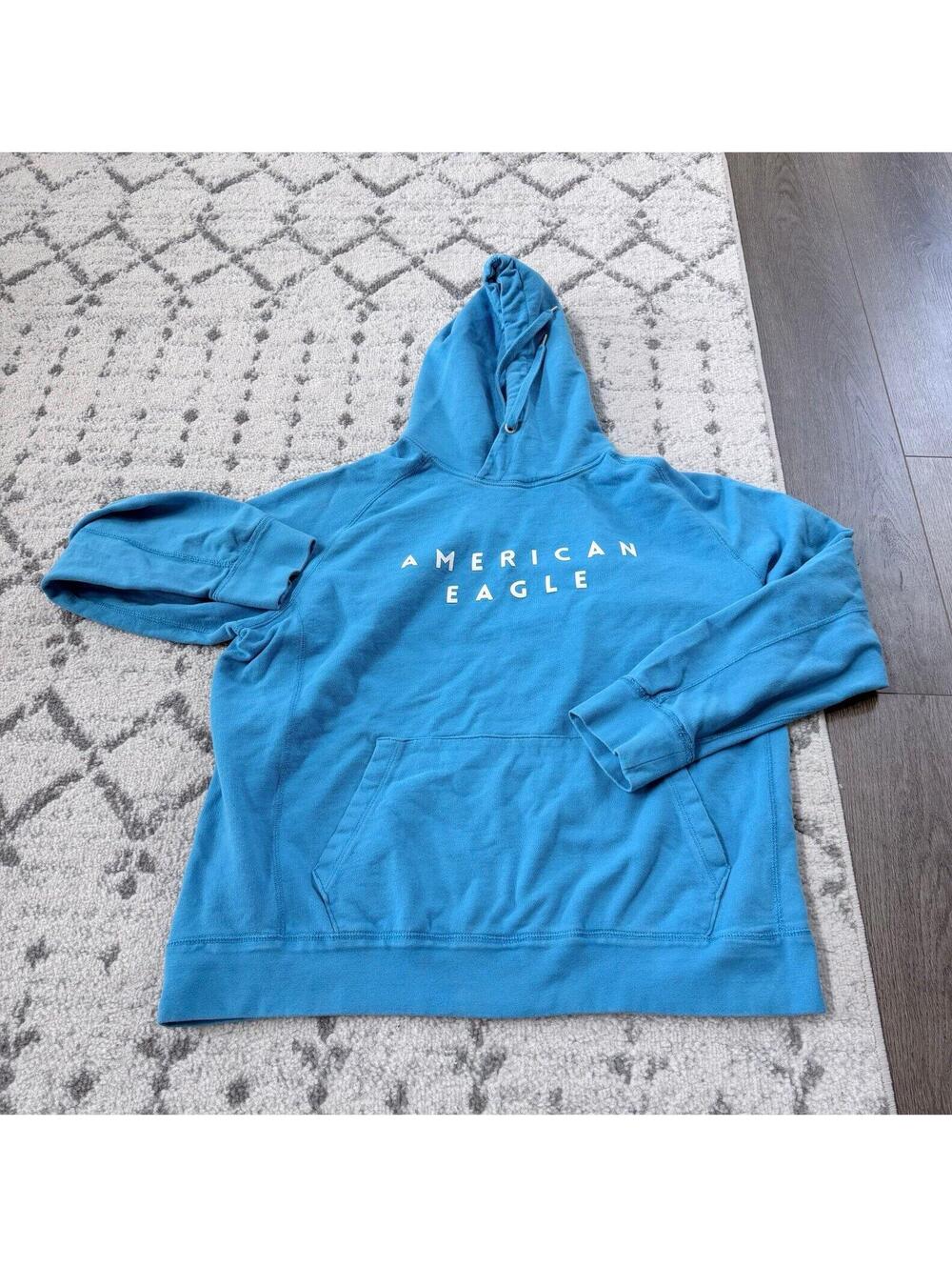 American Eagle Outfitters Blue Pullover Hoodie